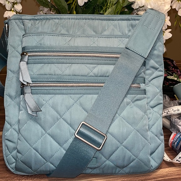 Vera Bradley Handbags - Vera Bradley light blue cross body purse